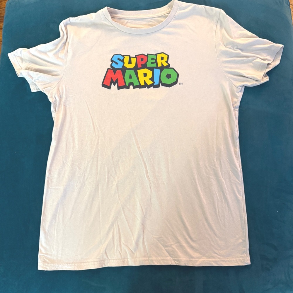 Super Mario Graphic Tee T Shirt Mario Bros Yoshi Luigi Toad Characters‎